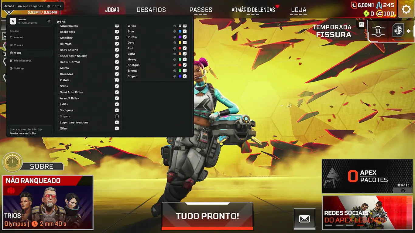 Screenshot 30 do cheat Apex Legends Arcane